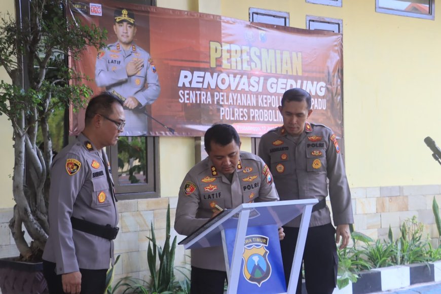 Polres Probolinggo Resmikan Gedung SPKT Baru Tingkatkan Kualitas Pelayanan Masyarakat